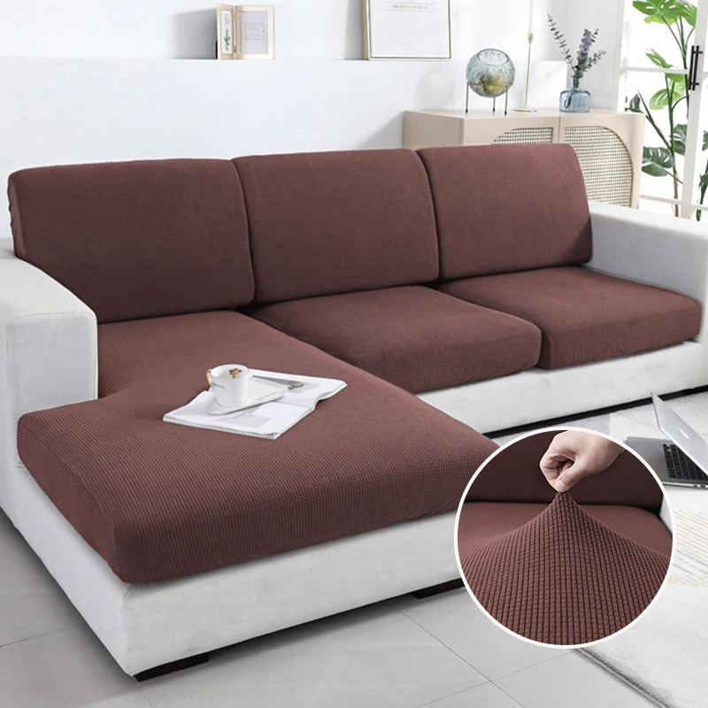 Thick Jacquard Sofa Cover Stretchy Cushion Cover for Living Room L-Shaped Corner Sofa Backrest Cover Furniture Cover 4