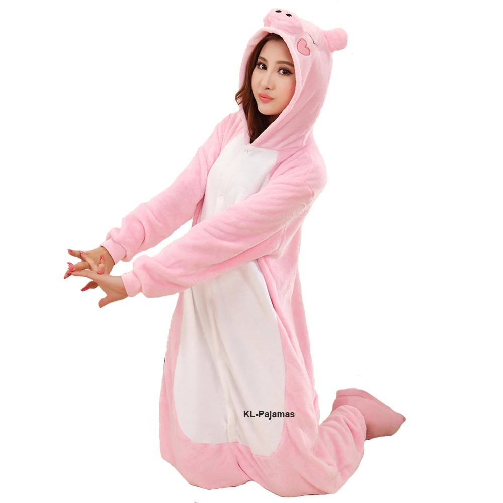 

Pig Cosplay Costume Animal Pijama Kigurumi Onesies For Adults Women Full Body Pyjama One-Piece Pajamas Funny Cartoon Jumpsuit