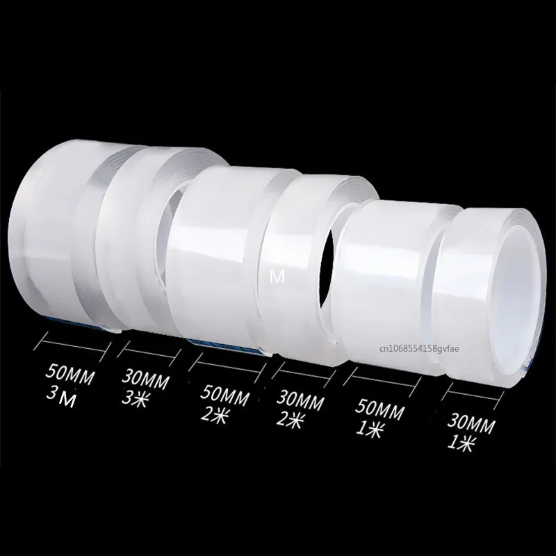 Double Sided Adhesive Tape Adhesive Tape Waterproof Tape Double Sided Tape Waterproof Sealing Tape Nano Double Sided Sticker Reusable Traceless Nano Transparent Self Adhesive Sticker Washable Waterproof Double-Sided Tapes