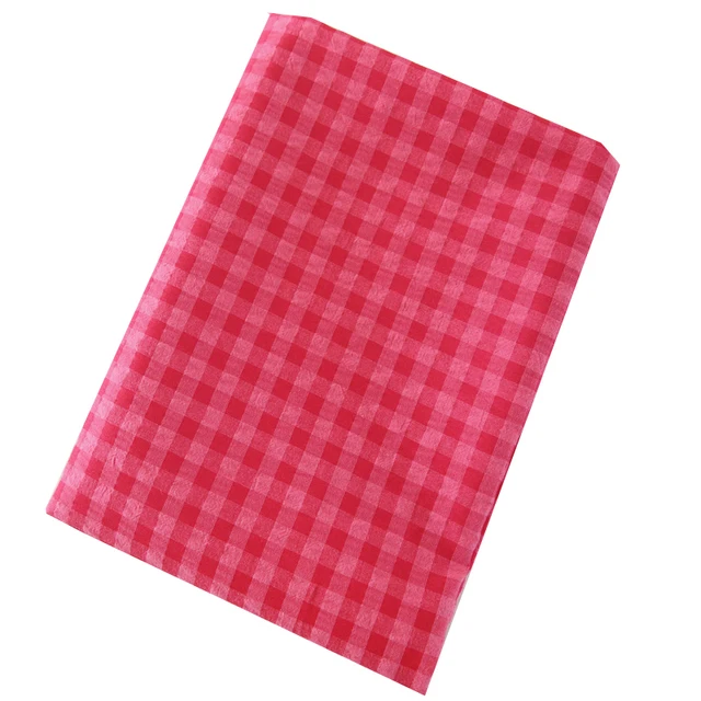 145x50cm printemps et été fil colorant Pitaya rouge Plaid fil teint Polyester coton lin lavé tissu chemise robe vêtements tissu 5