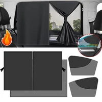 Double Layer Car Sun Shade Side Window CurtainCar Magnetic Front Rear Window Curtain UV Protection Mesh Curtains Accessories 1