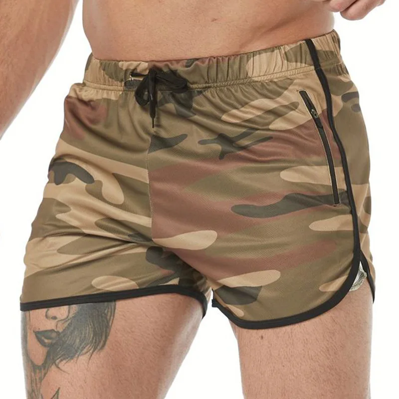 Summer Quick Dry Men's Sports Running Shorts Fitness Beach Short Pants Sportswear Gym Training Workout Shorts Compression Shorts 4
