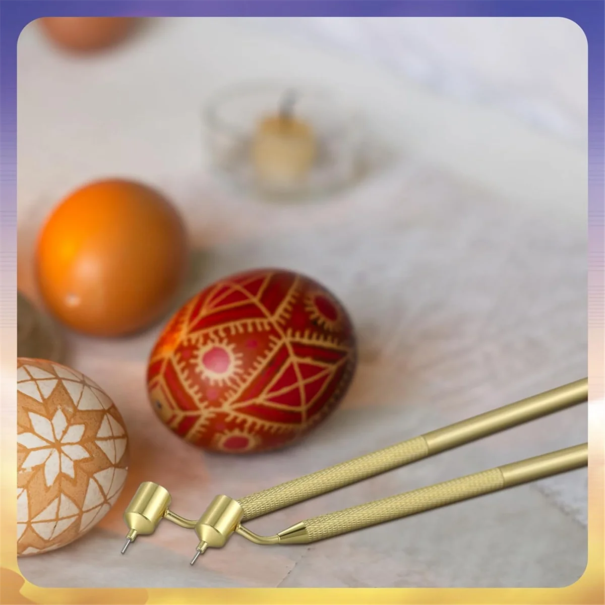 Set of 3 Pysanka Set Hot Wax Drawing Pens for Decorative Arts for Easter Eggs Pysanky Supplies