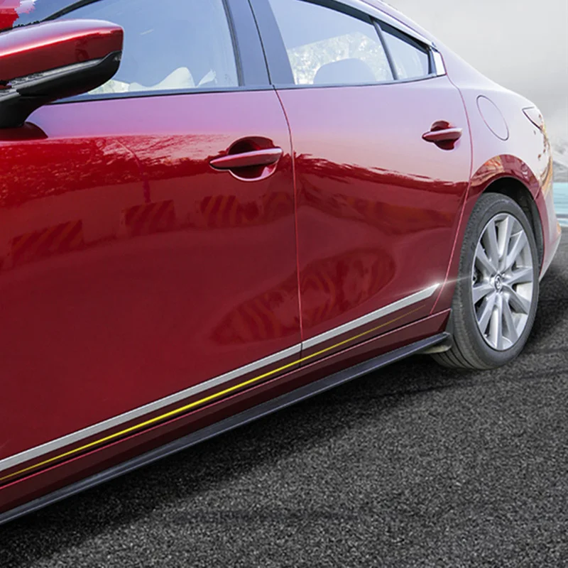

For MAZDA 3 2019-2022 Door Side Decorative Bright Strip Stainless Steel Retrofit Sticker high-tech products New arrivals