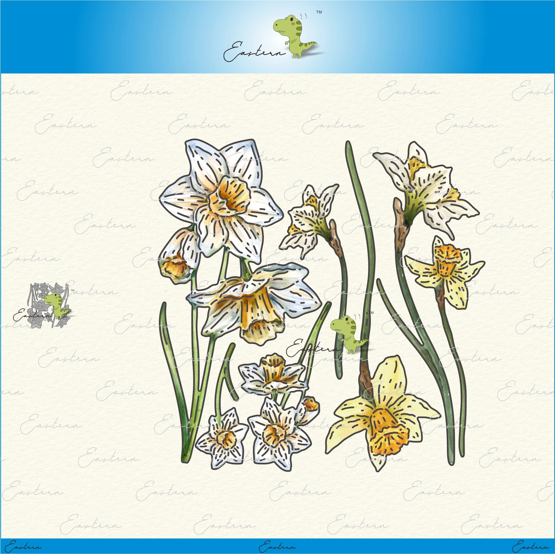 DaffodilBloomsDieSetmetalcuttingdies2023newdiymolds