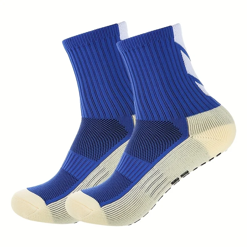 גרבי כדורגל אנטי-החלקה לגברים ונשים, גרבי כדורגל אתלטיים נושמים לריצה, יוגה, כדורסל ורכיבה על אופניים עם אחיזה ספורטיבית