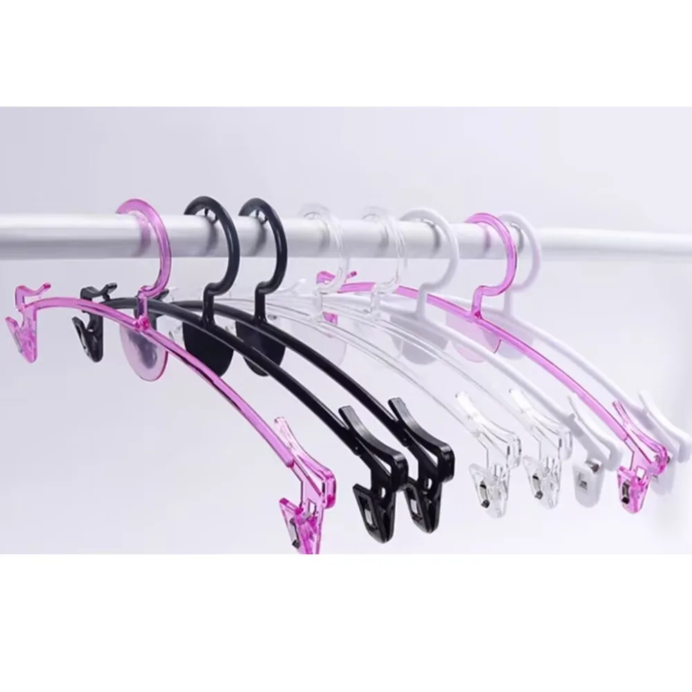 10Pcs Plastic Clip Underwear Violet Black Transparent Bra Frame Holder Rack Underpants Hanger Shop Store Holder Rack Coat Racks