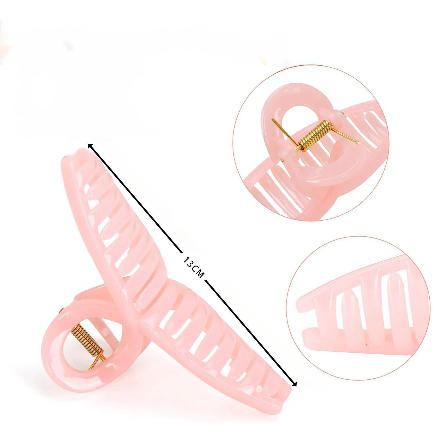 Grote haaienhaarspeld, vrouwelijk ruglepel gekruld haar, hoogwaardige doe-het-zelf-onderste clip, accessoire, haarclip_voghion.com