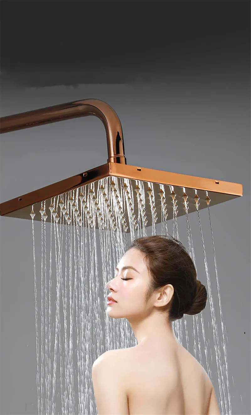 Description Picture 6 of itemBath Shower Faucets Set Hot & Cold Soild Brass Mixer Bathroom Bathtub Water Tap With Handheld & Bidet & Ttoilet Nozzle Rose Gold
