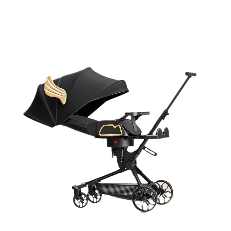 

Shock Absorbing Stroller Lightweight Folding Stroller Newborn Baby Two-way Swivel Seat High Landscape Adjustable Baby Stroller