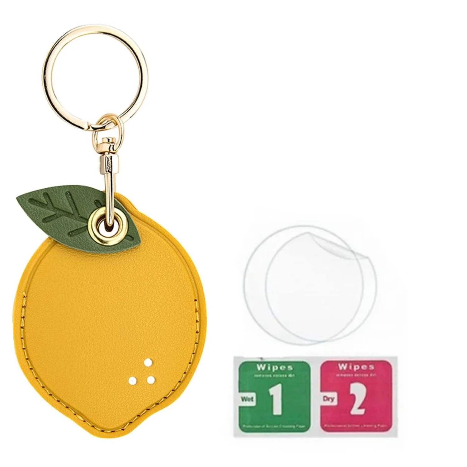 Premium Leather Keychain with Braided Rope - Protective Cover and Anti-Scratch Design