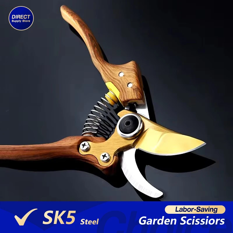 SK5 Steel Professional Garden Scissors Labor-saving Pruning Clippers Multifunctional Tree Branch Shears garden scissors,pruning shears,garden tools,garden pruner