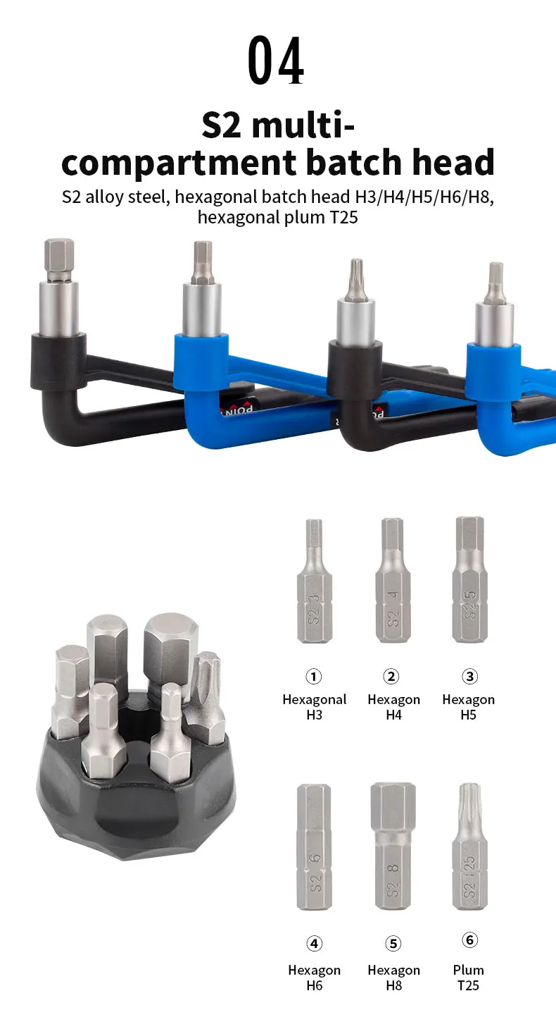 Toopre Fahrrad tragbarer Drehmoments chl üssel Innen sechs kant 10-20nm hochpräzises Drehmoment Werkzeugs atz Fahrrad zubehör – Detail 7