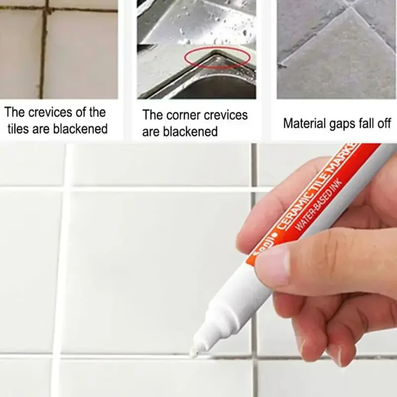 Marker Pen Waterproof Wall Seam Repair Tiles Grout 1/3 Pcs