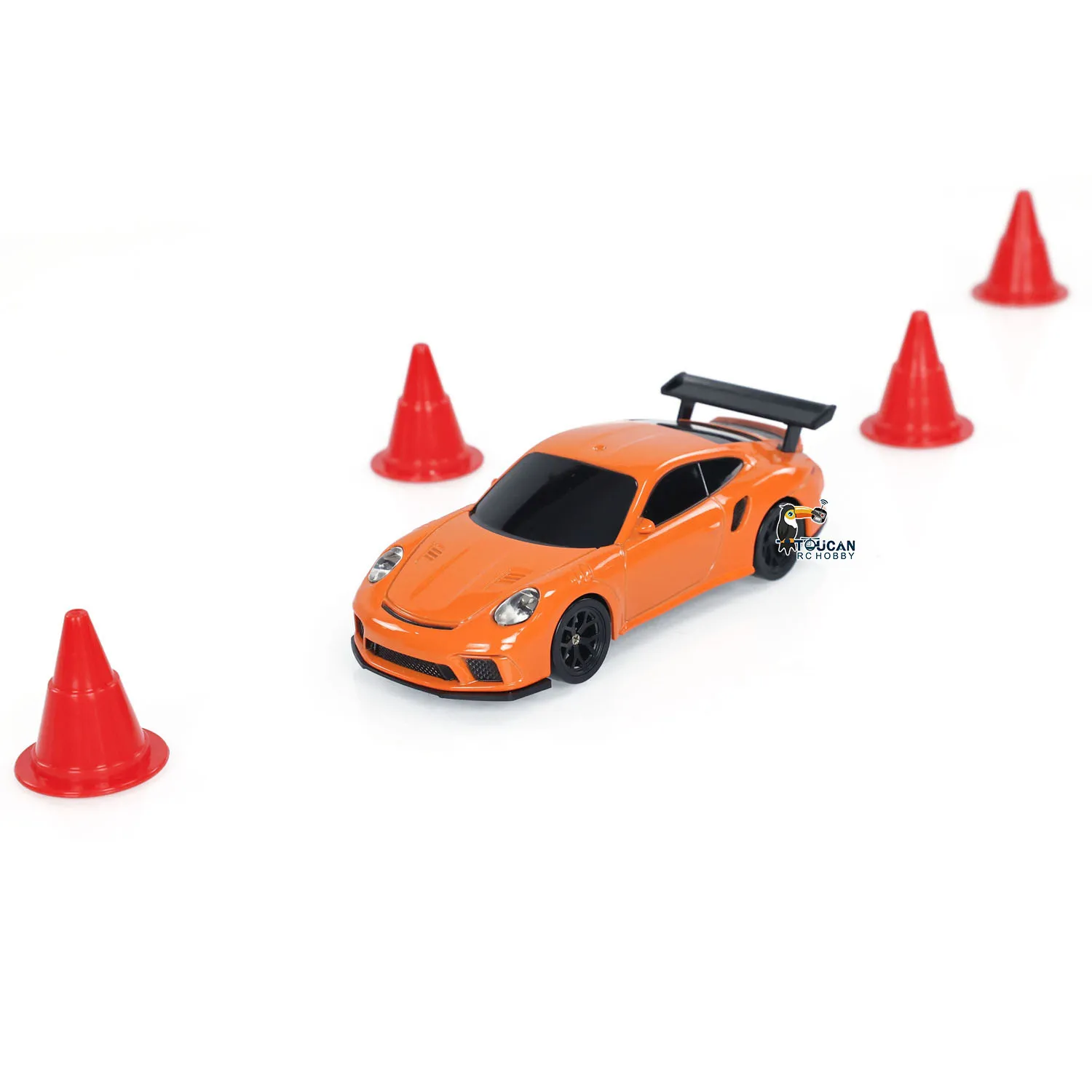 1/43 Mini Drift Race Car RTR Remote Control Toy Car 4WD Tyres Radio Lights Traffic Cones Ready to Run Toy Model for kids 4
