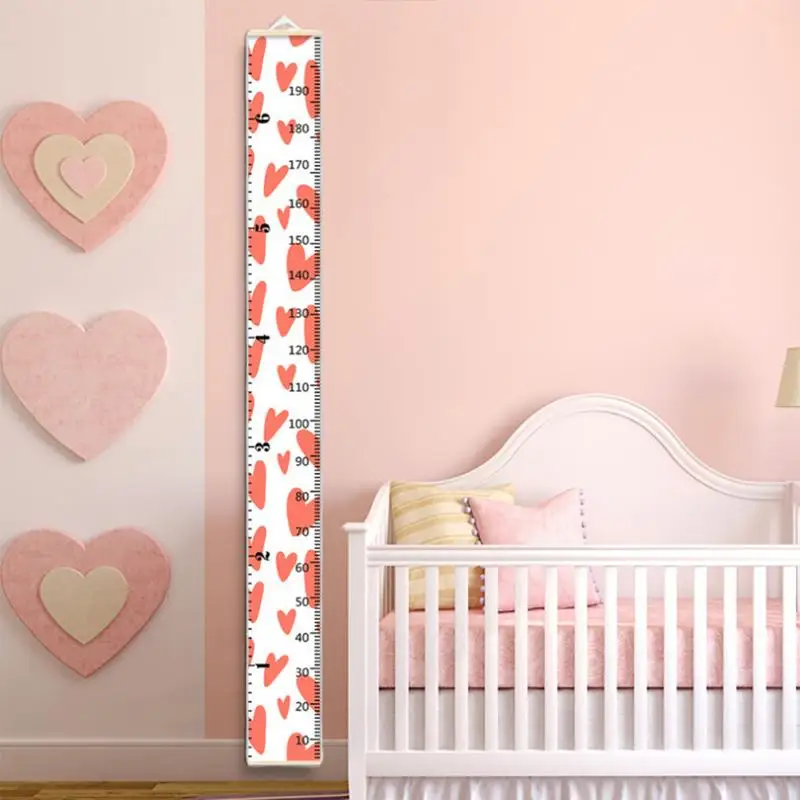 Child Growth Chart For Wall Cartoon Growth Chart For Measurement Fabric Wall Art Removable Decor Home Decoration
