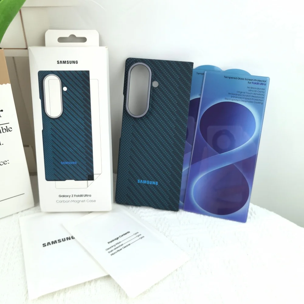 Ultra Slim Shockproof Carbon Fiber Magnetic Phone Case with Aramid Fiber Texture