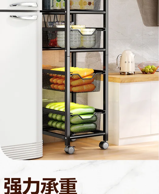 Nivel 5 Piso multifunción Carro Cocina Carrito estantes para hortalizas y  frutas verduras Cocina Rack Storage - China Rack de verduras Cocina  Almacenamiento, estanterías para hortalizas y frutas