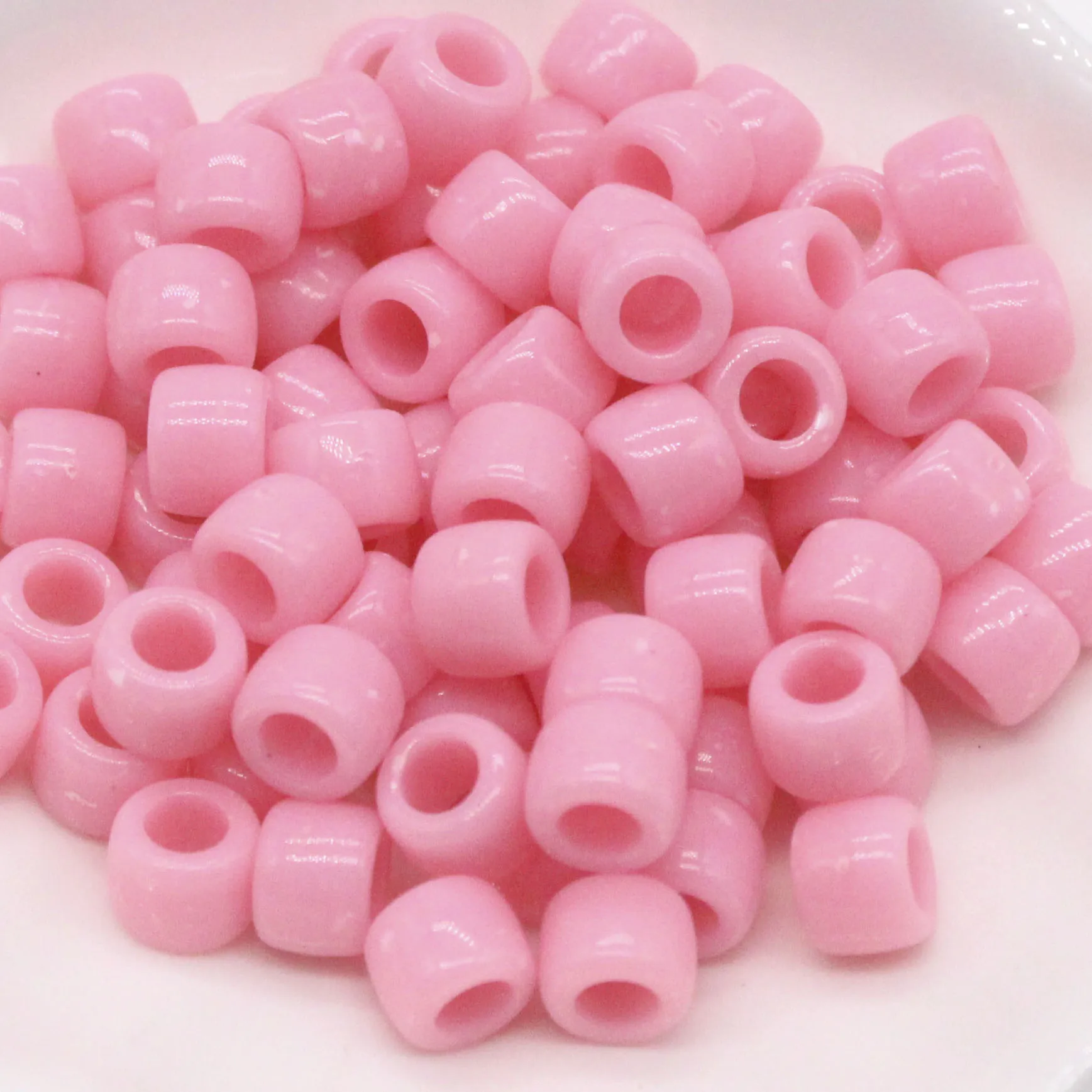 100pcs Various Shape Flower Heart Pony Beads 9mm-12mm Big Hole for Kids  Craft - AliExpress