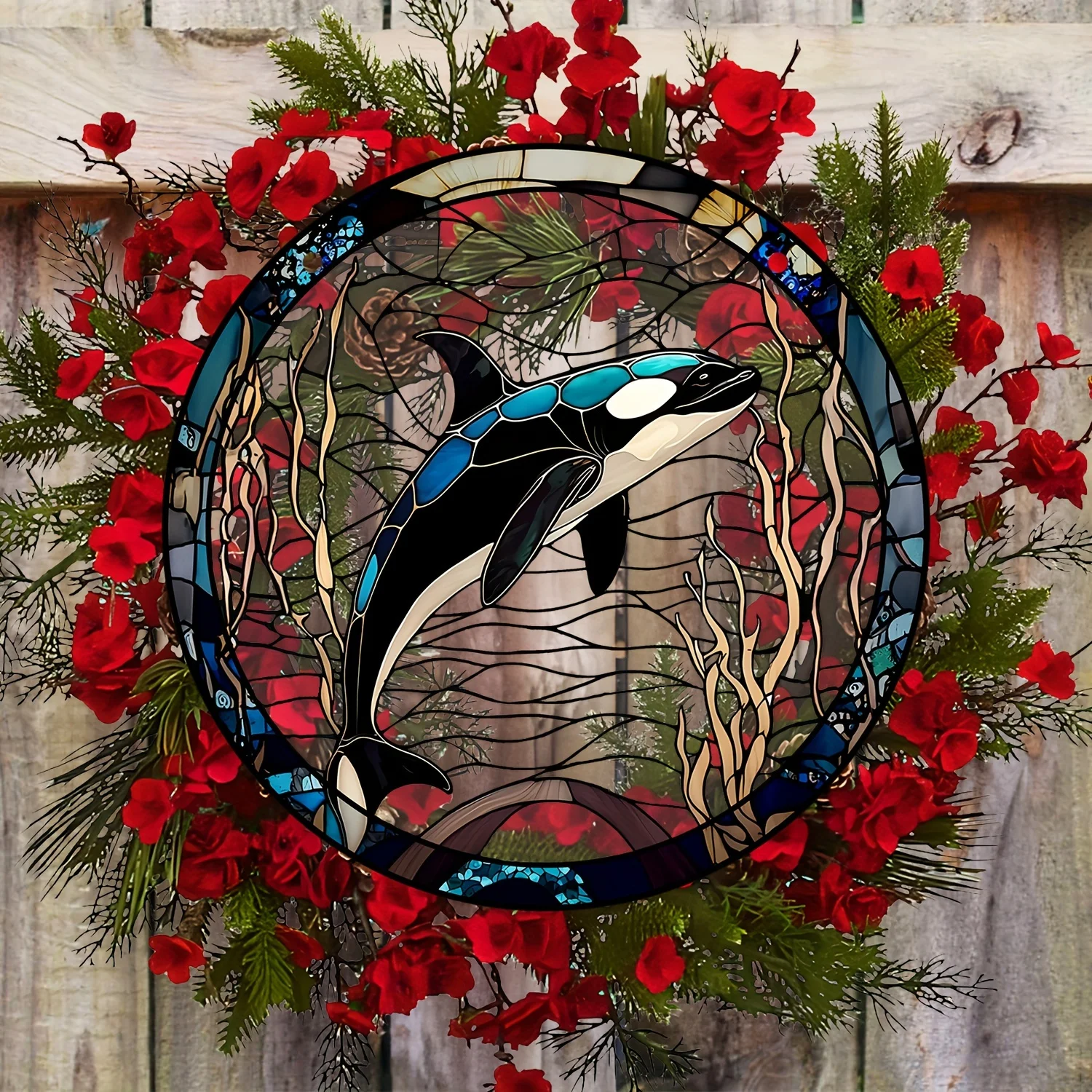 Orca Whale Window Hanging Decor,Acrylic Suncatcher,Artistic