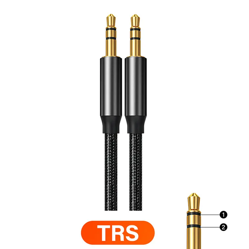 Premium 3.5mm Male-to-Male Auxiliary Audio Cable for Phones, Headphones, Speakers, Laptops, and Cars