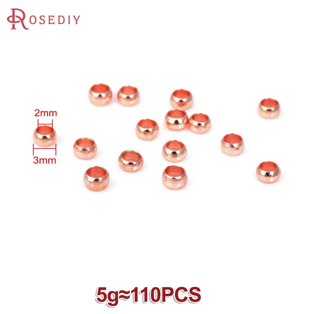 Elegant 18K Gold-Tone Brass Beads