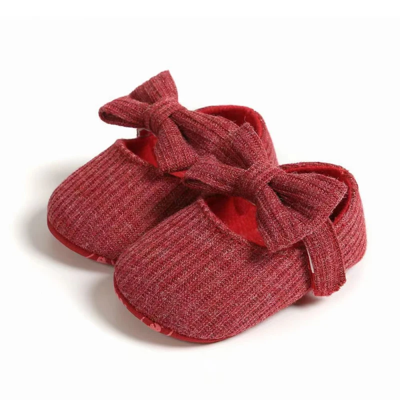 Baby Girl Walking Shoes Princess Shoes Little Baby Soft Bottom Anti Drop Girls Toddler Shoes 0-13 Months 5