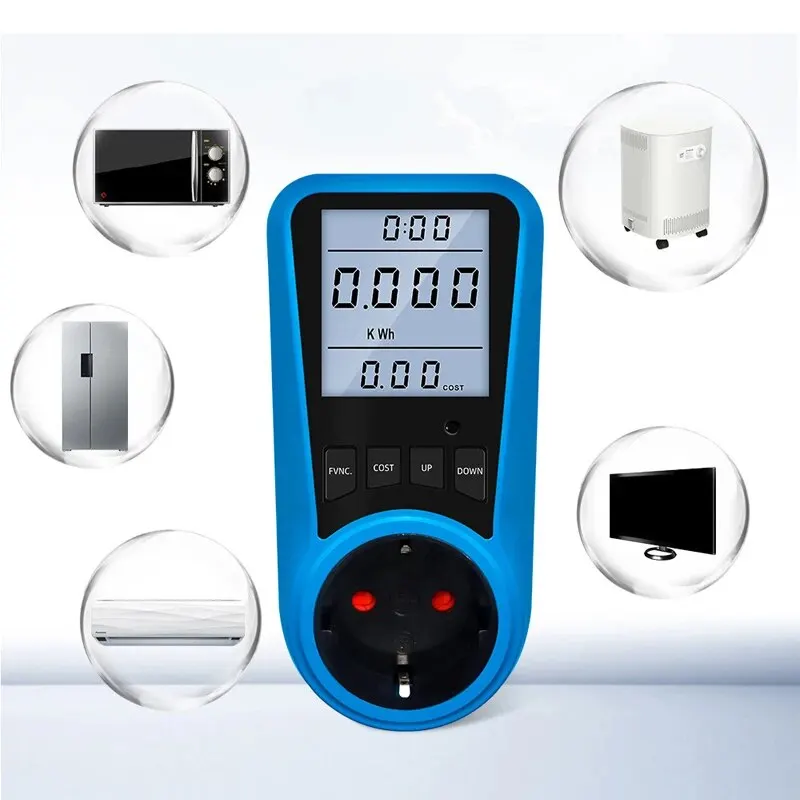 Power Meter 1 PC Plug in Power Meter for Socket Power Usage Household EU Plug