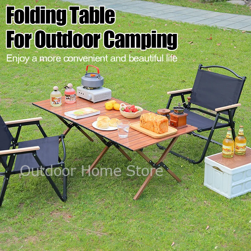 

Portable Folding Table Carbon Steel Egg Roll Foldable Plate Table Ultralight Camping BBQ Desk Large Beach Fishing Coffee Tables