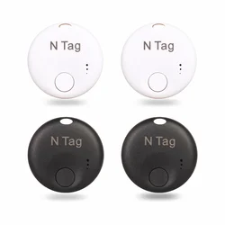 Smart Bluetooth Tracker for Personal Items - Key, Wallet, and Luggage Finder (2 White 2 Black)