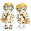 Ob11 Ins Dress Clothes Suit Lolita Dolls Dress With Floral Pattern Outfit Skirt Hat For 1/12 Bjd Obitsu 11 Gsc Ymy P9 Molly Doll 2