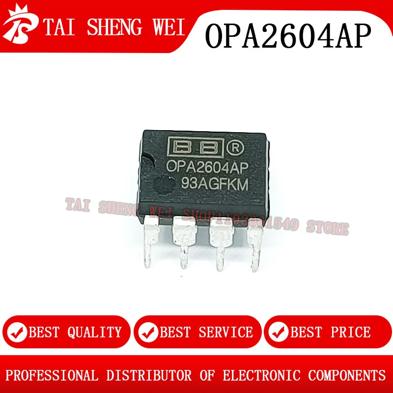 

20pcs OPA2604AP Dual Op Amp DIP8 In-line OPA2604 DIP-8 2604 Precision Chip Integrated Circuits IC Semiconductor