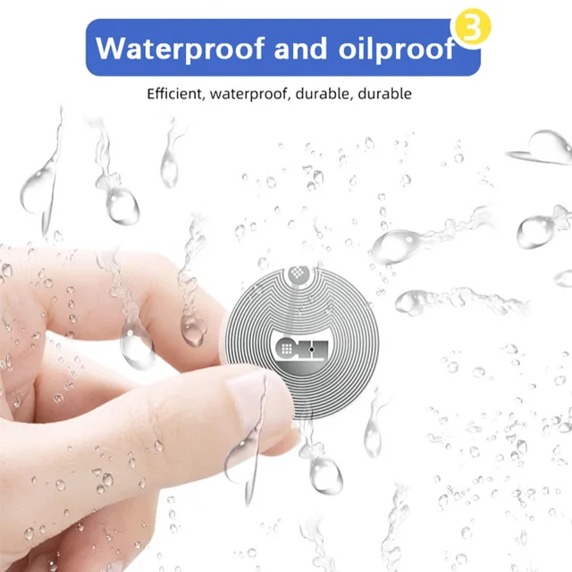 13.56mhz CUID changeable S50 1K RFID Sticker Wet Inlay NFC tag Sector 0 Block 0 UID Rewritable Proximity Card Copy Badge Clone 3