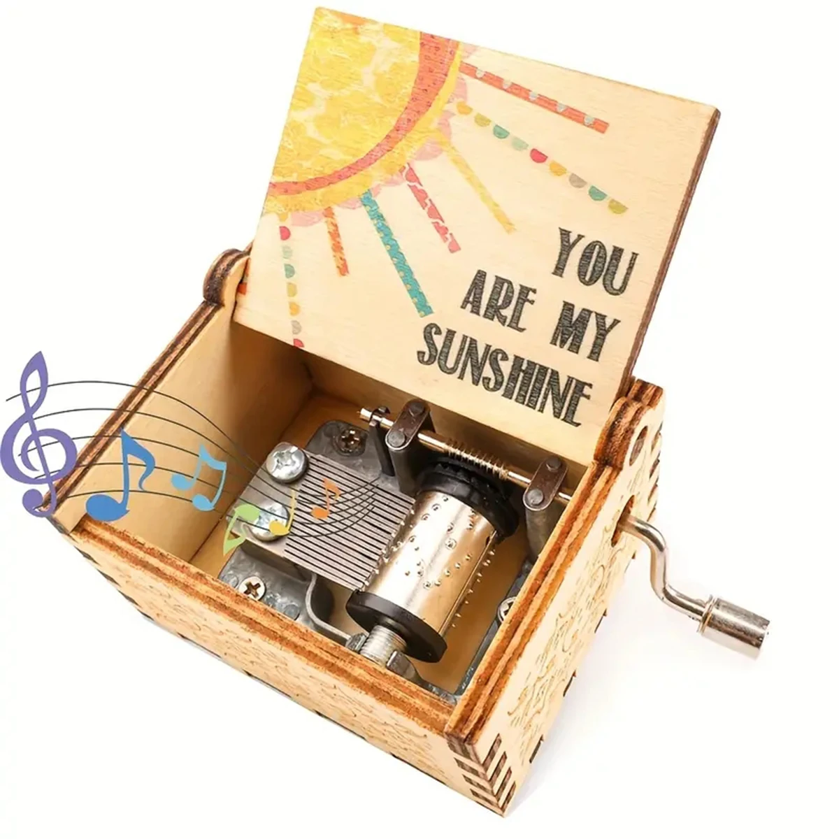 1pc, Mom Music Box Mum Gift, Mother Day Birthday Anniversary Thanksgiving To Mom From Daughter Son Hand Crank Musical Box Plays