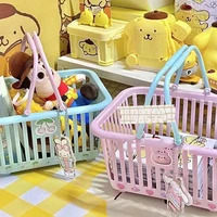 Storage Basket Shopping Basket Kids Grocery Basket with Handles Small Retail Shopping Baskets for Party Favors, Storage 4