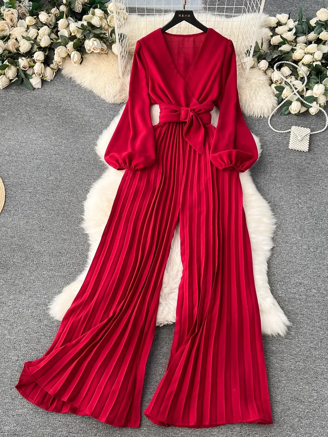 Vtido Coreano Elegante Plisado Con Orejas De Madera Para Mujer