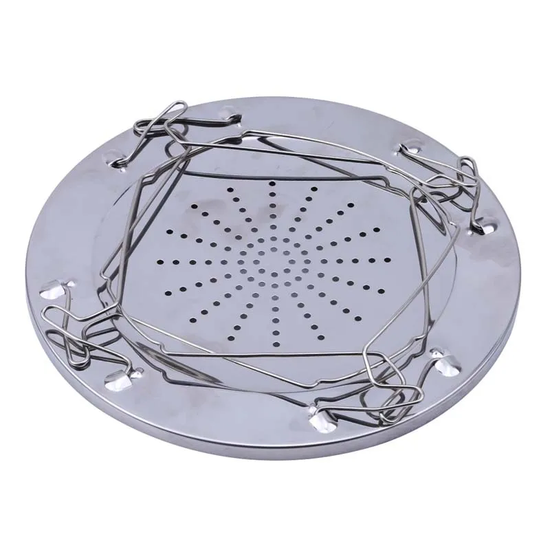 Simple Portable Stainless Steel Toast Rack Outdoor Camping Toaster Folding Portable Grill Multi-Purpose Stove Grill