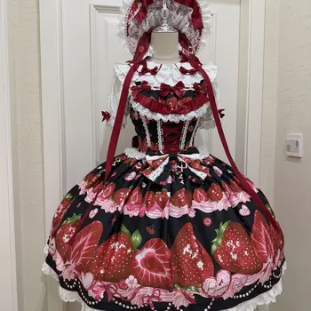 Original design Lolita dress cute jsk suspender dress women's summer  long dresses for women 1