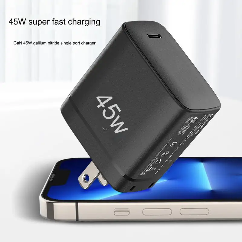 Зарядное устройство 45 Вт PD45W Быстрая зарядка usb c настенный адаптер быстрое зарядное устройство