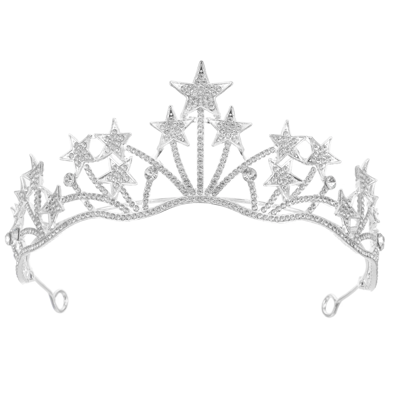 

rhinestone hair stuff tiara star shaped bridal wedding headband for wedding prom bridal jewelry set for wedding party birthday