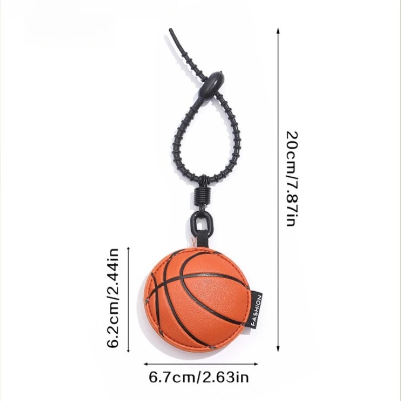 Leather Sports Keychain Pendant - Stylish Accessory