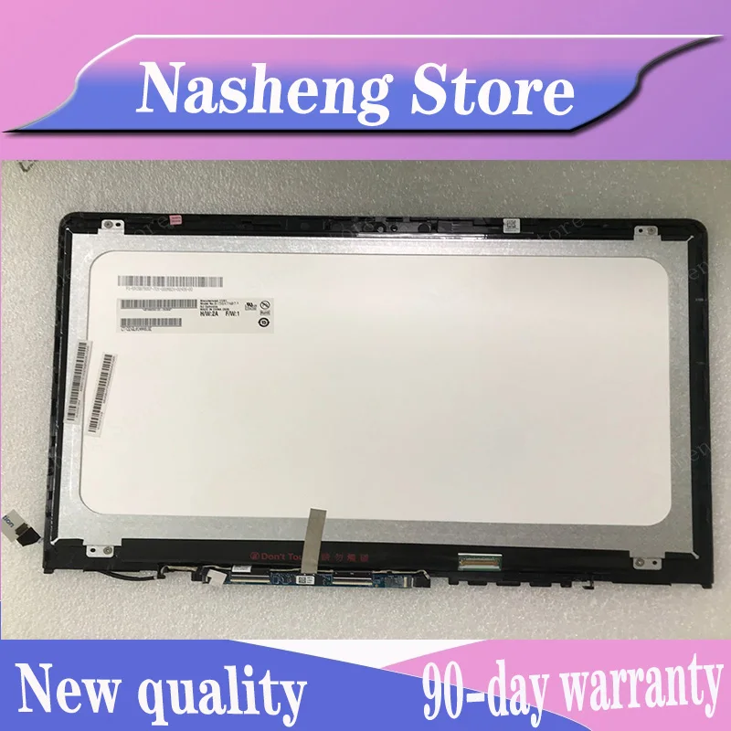 

Сенсорный ЖК-дисплей 15,6 дюйма для HP X360 Pavilion 15-BR 15T-BR000 15 BR, ЖК-дигитайзер в сборе, рамка для экрана и маленькая плата