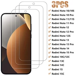 3 - Pack Premium Tempered Glass Screen Protectors - 3PCS Glass (For Redmi 15)