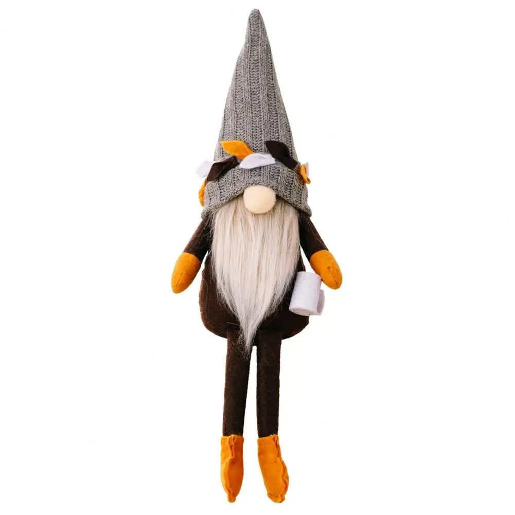 

Восхитительный вязаный Безликий кофейный карликовый орнамент для широкого применения украшения дома