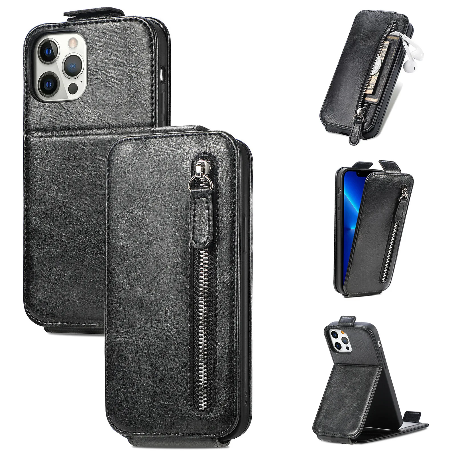 For Apple iPhone 15 14 13 12 11 Pro Max mini XS XR 8 Plus Case Wallet Card  Cover