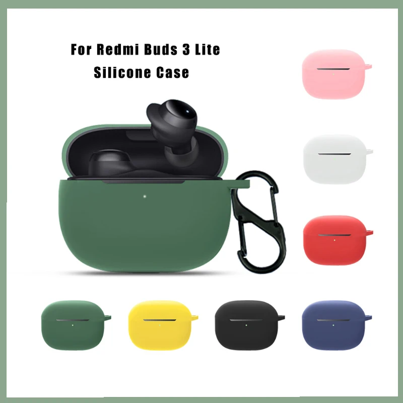 For Redmi Buds 3 Lite Candy Color Waterproof Shockproof Case Bluetooth Earphone Silicone Case