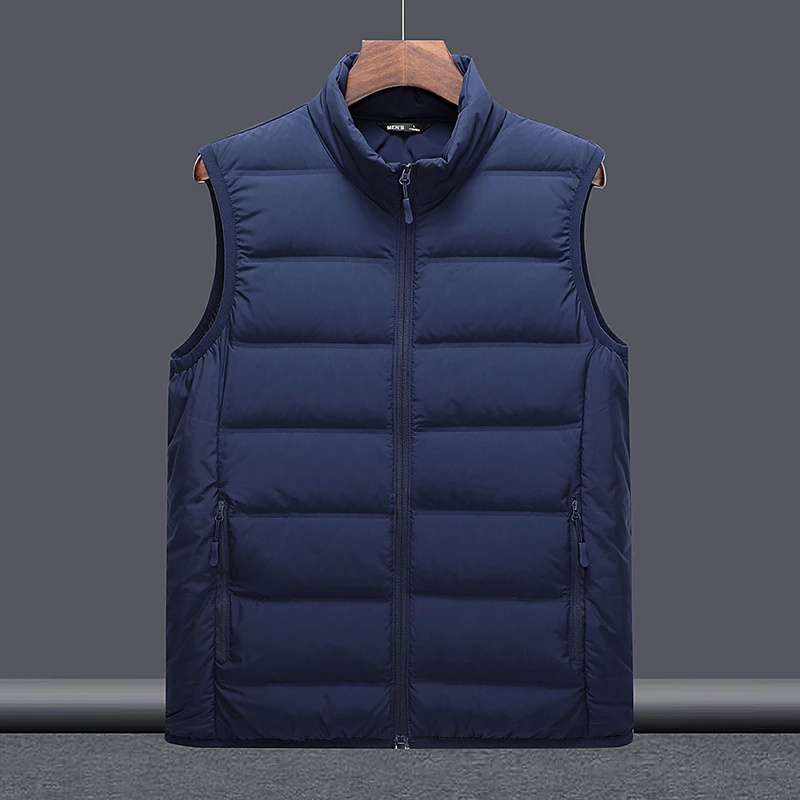 Winter Outdoor Sports Leisure Men's Cold Proof Warm Down Vest Soft and Comfortable Outdoor Windproof and Breathable Jacket
