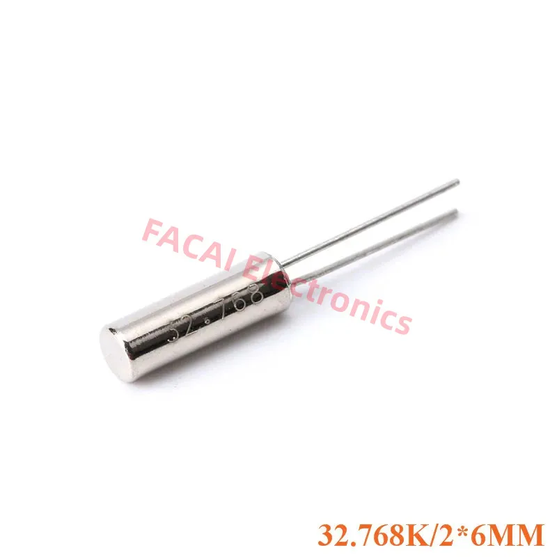 1000pcs/lot 32.768KHz 32.768 KHZ 32.768K Frequency Resonator Oscillator Quartz Crystal Cylender 2*6mm