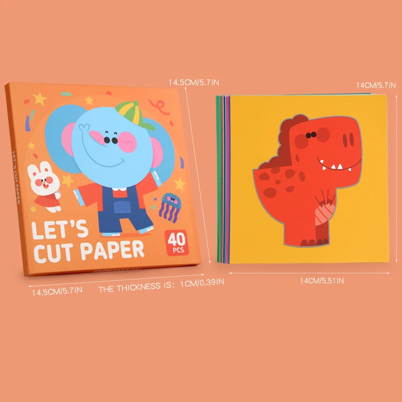 Children Cartoon Animal Origami & Paper Cutting Book SEO Keywords/Tags: 4