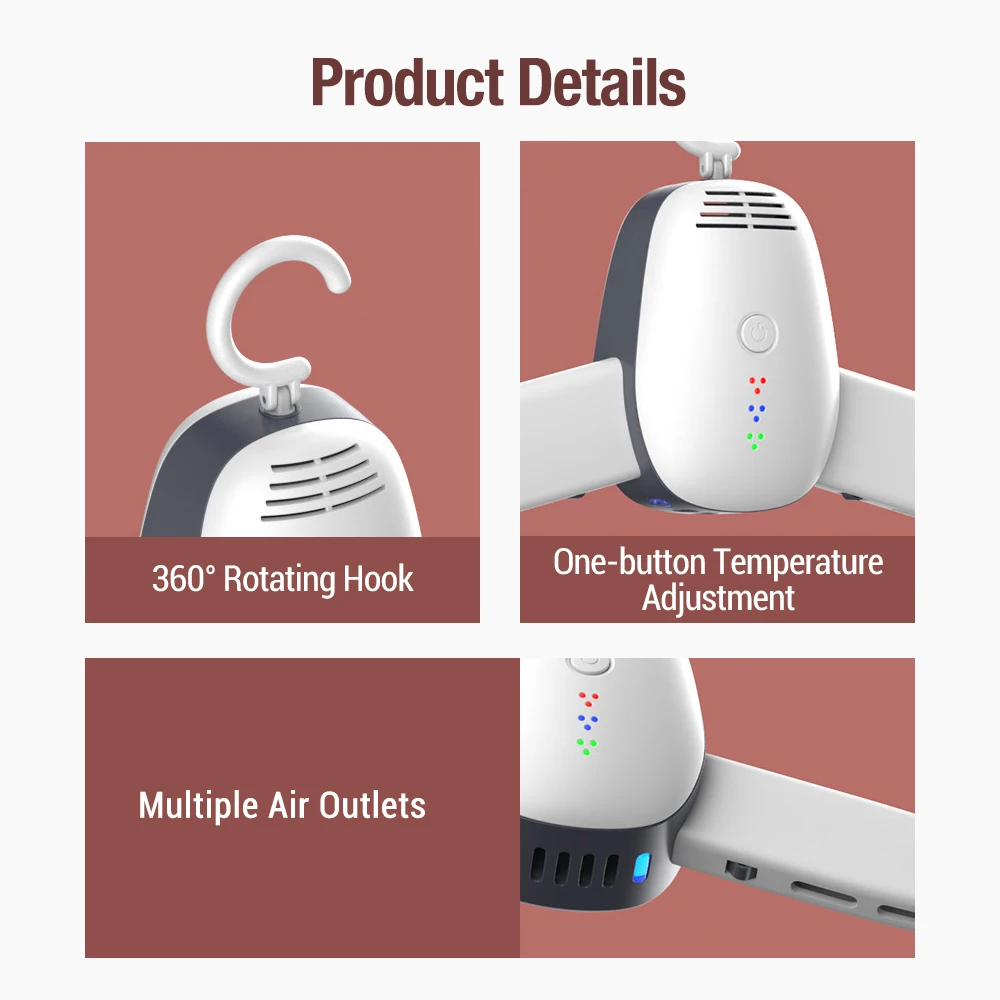 Electric Clothes Dryers Portable Household Clothes Dryer Shoes Overheat Protect Garment Dryer Machine Foldable for Home Travel 6